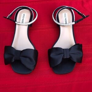 Steve Madden Black Sandals with Bow